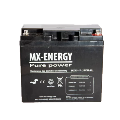 MX-Energy 12V 17Ah Underhållsfritt Blybatteri