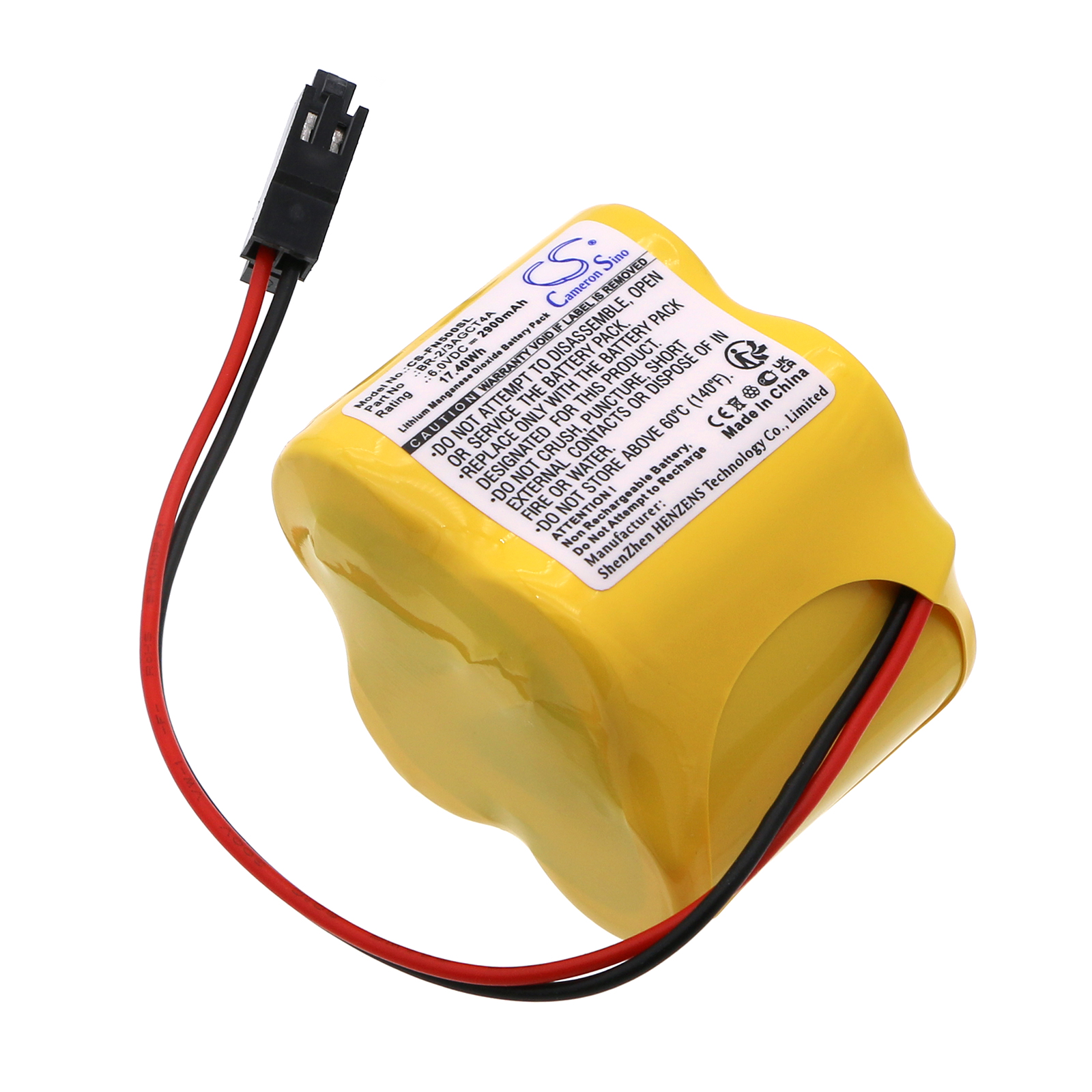 Ersättningsbatteri för Allen Bradley PLC, MicroLogix 1400/1500, SLC 500 – 6V 2900mAh Li-MnO2